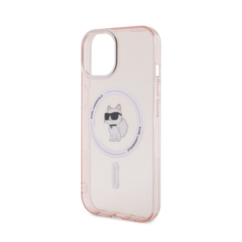 Karl Lagerfeld IML Choupette MagSafe - Etui iPhone 15 (różowy) Karl Lagerfeld IML Choupette MagSafe - Etui iPhone 15 (różowy)
