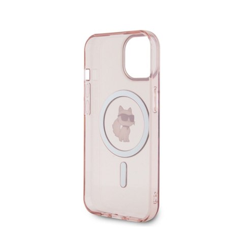 Karl Lagerfeld IML Choupette MagSafe - Etui iPhone 15 (różowy) Karl Lagerfeld IML Choupette MagSafe - Etui iPhone 15 (różowy)