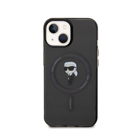 Karl Lagerfeld IML Ikonik MagSafe - Etui iPhone 15 (czarny) Karl Lagerfeld IML Ikonik MagSafe - Etui iPhone 15 (czarny)