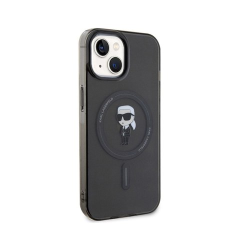 Karl Lagerfeld IML Ikonik MagSafe - Etui iPhone 15 (czarny) Karl Lagerfeld IML Ikonik MagSafe - Etui iPhone 15 (czarny)