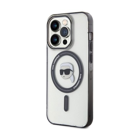 Karl Lagerfeld IML Karl Head MagSafe - Etui iPhone 15 Pro Max (przezroczysty) Karl Lagerfeld IML Karl Head MagSafe - Etui iPhone 15 Pro Max (przezroczysty)