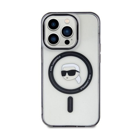 Karl Lagerfeld IML Karl Head MagSafe - Etui iPhone 15 Pro Max (przezroczysty) Karl Lagerfeld IML Karl Head MagSafe - Etui iPhone 15 Pro Max (przezroczysty)