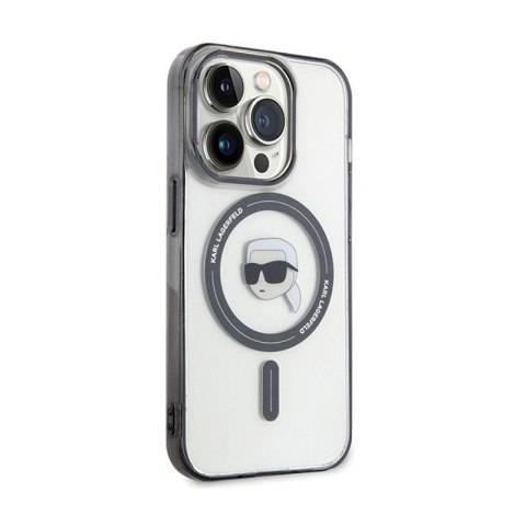 Karl Lagerfeld IML Karl Head MagSafe - Etui iPhone 15 Pro Max (przezroczysty) Karl Lagerfeld IML Karl Head MagSafe - Etui iPhone 15 Pro Max (przezroczysty)