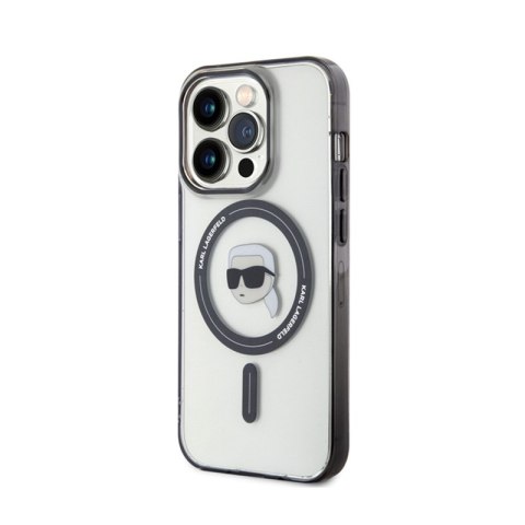 Karl Lagerfeld IML Karl Head MagSafe - Etui iPhone 15 Pro (przezroczysty) Karl Lagerfeld IML Karl Head MagSafe - Etui iPhone 15 Pro (przezroczysty)
