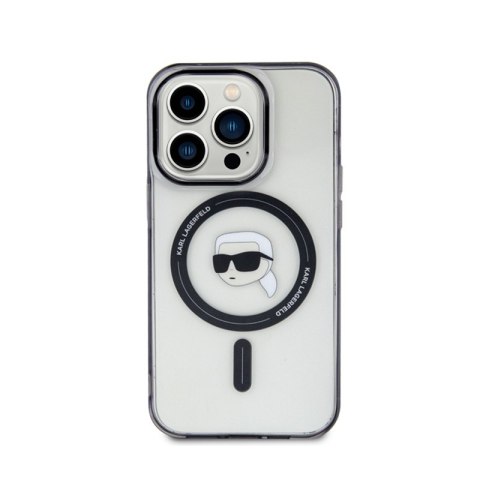 Karl Lagerfeld IML Karl Head MagSafe - Etui iPhone 15 Pro (przezroczysty) Karl Lagerfeld IML Karl Head MagSafe - Etui iPhone 15 Pro (przezroczysty)
