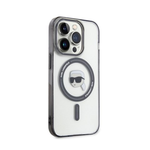Karl Lagerfeld IML Karl Head MagSafe - Etui iPhone 15 Pro (przezroczysty) Karl Lagerfeld IML Karl Head MagSafe - Etui iPhone 15 Pro (przezroczysty)