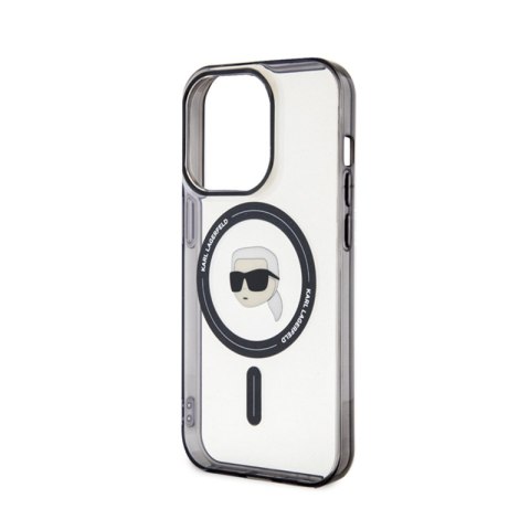 Karl Lagerfeld IML Karl Head MagSafe - Etui iPhone 15 Pro (przezroczysty) Karl Lagerfeld IML Karl Head MagSafe - Etui iPhone 15 Pro (przezroczysty)