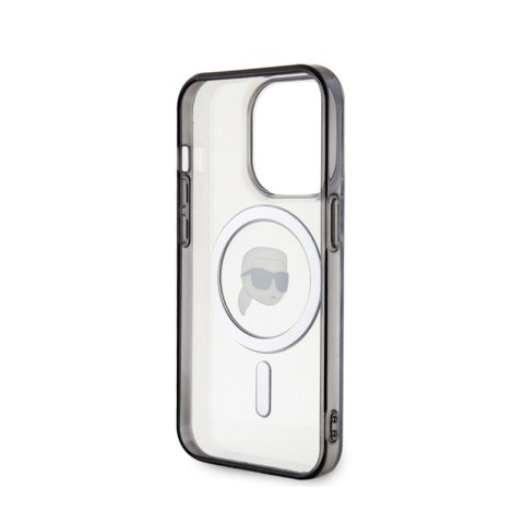 Karl Lagerfeld IML Karl Head MagSafe - Etui iPhone 15 Pro (przezroczysty) Karl Lagerfeld IML Karl Head MagSafe - Etui iPhone 15 Pro (przezroczysty)