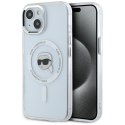 Karl Lagerfeld IML Metal Karl Head MagSafe - Etui do iPhone 15 (biały)