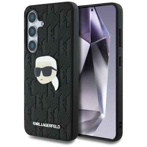 Karl Lagerfeld Leather Monogram Pin Logo Karl Head - Etui Samsung Galaxy S25+ (czarny) Karl Lagerfeld Leather Monogram Pin Logo Karl Head - Etui Samsung Galaxy S25+ (czarny)