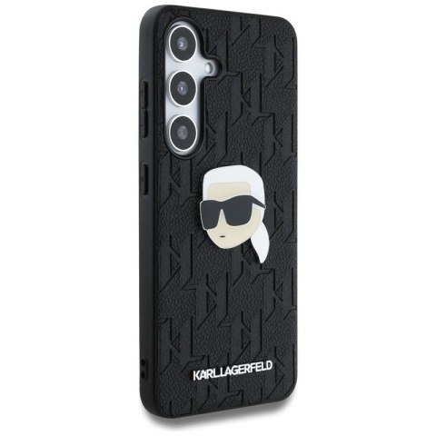 Karl Lagerfeld Leather Monogram Pin Logo Karl Head - Etui Samsung Galaxy S25+ (czarny) Karl Lagerfeld Leather Monogram Pin Logo Karl Head - Etui Samsung Galaxy S25+ (czarny)