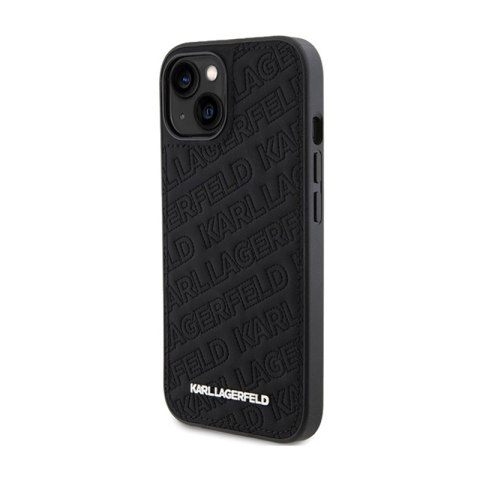 Karl Lagerfeld Quilted K Pattern - Etui iPhone 15 Plus (czarny) Karl Lagerfeld Quilted K Pattern - Etui iPhone 15 Plus (czarny)