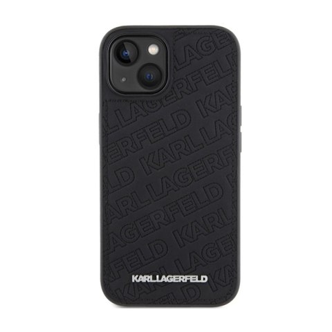 Karl Lagerfeld Quilted K Pattern - Etui iPhone 15 Plus (czarny) Karl Lagerfeld Quilted K Pattern - Etui iPhone 15 Plus (czarny)