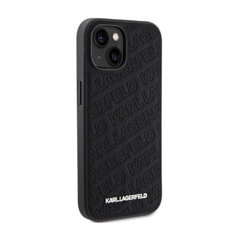 Karl Lagerfeld Quilted K Pattern - Etui iPhone 15 Plus (czarny) Karl Lagerfeld Quilted K Pattern - Etui iPhone 15 Plus (czarny)