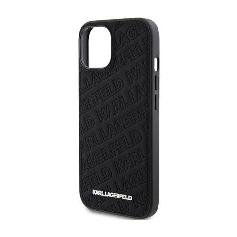 Karl Lagerfeld Quilted K Pattern - Etui iPhone 15 Plus (czarny) Karl Lagerfeld Quilted K Pattern - Etui iPhone 15 Plus (czarny)