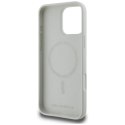 Karl Lagerfeld Silicone Double Heads And Circle MagSafe - Etui do iPhone 16 Pro (beżowy)