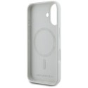 Karl Lagerfeld Silicone Double Heads And Circle MagSafe - Etui do iPhone 16 (beżowy)