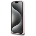 Karl Lagerfeld Silicone Shadow Metal Initial MagSafe - Etui do iPhone 15 Pro (różowy)