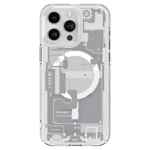Spigen Ultra Hybrid Mag MagSafe - Etui do iPhone 15 Pro (Zero One White) Spigen Ultra Hybrid Mag MagSafe - Etui do iPhone 15 Pro (Zero One White)