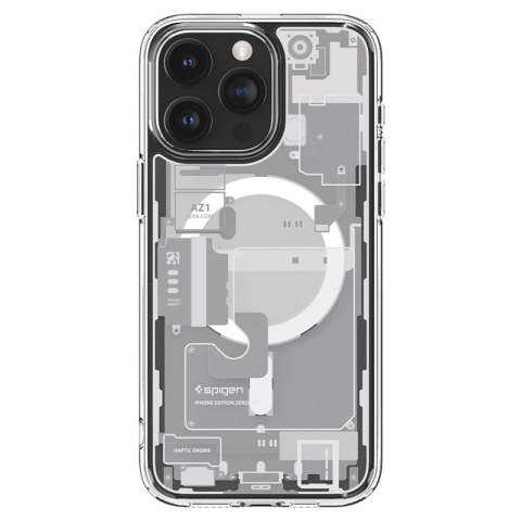 Spigen Ultra Hybrid Mag MagSafe - Etui do iPhone 15 Pro (Zero One White) Spigen Ultra Hybrid Mag MagSafe - Etui do iPhone 15 Pro (Zero One White)