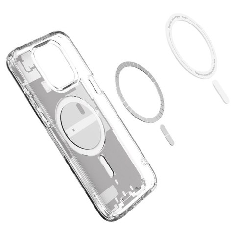 Spigen Ultra Hybrid Mag MagSafe - Etui do iPhone 15 Pro (Zero One White) Spigen Ultra Hybrid Mag MagSafe - Etui do iPhone 15 Pro (Zero One White)