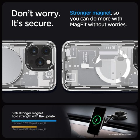 Spigen Ultra Hybrid Mag MagSafe - Etui do iPhone 15 Pro (Zero One White) Spigen Ultra Hybrid Mag MagSafe - Etui do iPhone 15 Pro (Zero One White)