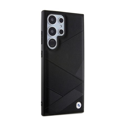 BMW Signature Leather Crossing Lines Pattern - Etui Samsung Galaxy S24 Ultra (czarny) BMW Signature Leather Crossing Lines Pattern - Etui Samsung Galaxy S24 Ultra (czarny)