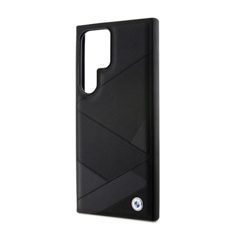 BMW Signature Leather Crossing Lines Pattern - Etui Samsung Galaxy S24 Ultra (czarny) BMW Signature Leather Crossing Lines Pattern - Etui Samsung Galaxy S24 Ultra (czarny)