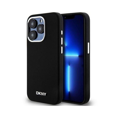 DKNY Liquid Silicone Small Metal Logo MagSafe - Etui iPhone 14 Pro (czarny) DKNY Liquid Silicone Small Metal Logo MagSafe - Etui iPhone 14 Pro (czarny)