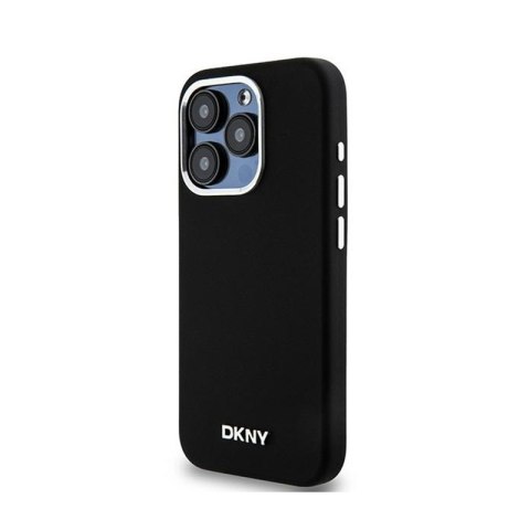 DKNY Liquid Silicone Small Metal Logo MagSafe - Etui iPhone 14 Pro (czarny) DKNY Liquid Silicone Small Metal Logo MagSafe - Etui iPhone 14 Pro (czarny)