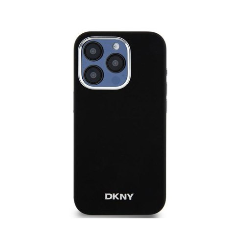 DKNY Liquid Silicone Small Metal Logo MagSafe - Etui iPhone 14 Pro (czarny) DKNY Liquid Silicone Small Metal Logo MagSafe - Etui iPhone 14 Pro (czarny)