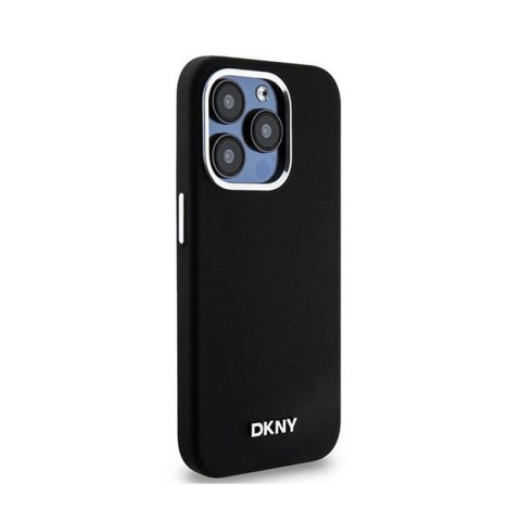 DKNY Liquid Silicone Small Metal Logo MagSafe - Etui iPhone 14 Pro (czarny) DKNY Liquid Silicone Small Metal Logo MagSafe - Etui iPhone 14 Pro (czarny)