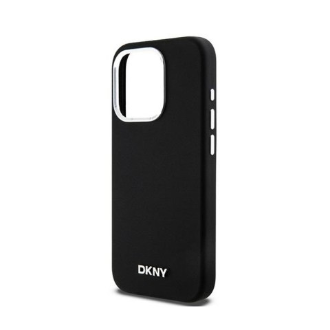 DKNY Liquid Silicone Small Metal Logo MagSafe - Etui iPhone 14 Pro (czarny) DKNY Liquid Silicone Small Metal Logo MagSafe - Etui iPhone 14 Pro (czarny)