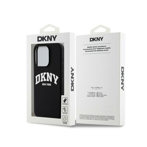 DKNY Liquid Silicone White Printed Logo MagSafe - Etui iPhone 13 Pro (czarny) DKNY Liquid Silicone White Printed Logo MagSafe - Etui iPhone 13 Pro (czarny)