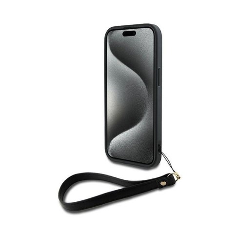 DKNY Wrist Strap Stock Logo - Etui iPhone 15 / 14 / 13 (czarny) DKNY Wrist Strap Stock Logo - Etui iPhone 15 / 14 / 13 (czarny)