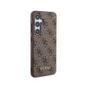 Guess 4G Metal Gold Logo - Etui Samsung Galaxy S24 (brązowy)