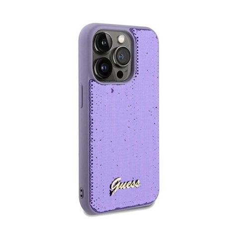 Guess Sequin Script Metal - Etui iPhone 13 Pro (fioletowy) Guess Sequin Script Metal - Etui iPhone 13 Pro (fioletowy)