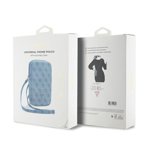 Guess Zip 4G Triangle - Torebka na telefon (niebieski) Guess Zip 4G Triangle - Torebka na telefon (niebieski)
