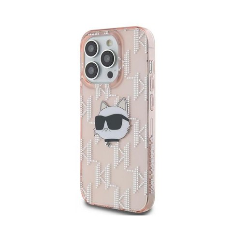 Karl Lagerfeld IML Choupette Head & Monogram - Etui iPhone 13 Pro Max (różowy) Karl Lagerfeld IML Choupette Head & Monogram - Etui iPhone 13 Pro Max (różowy)