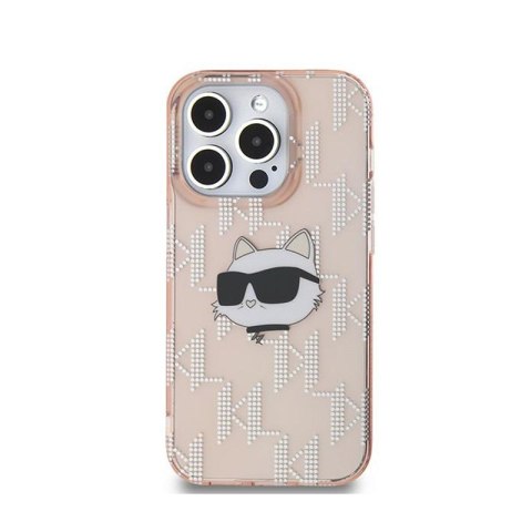 Karl Lagerfeld IML Choupette Head & Monogram - Etui iPhone 13 Pro Max (różowy) Karl Lagerfeld IML Choupette Head & Monogram - Etui iPhone 13 Pro Max (różowy)