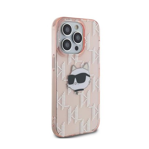 Karl Lagerfeld IML Choupette Head & Monogram - Etui iPhone 13 Pro Max (różowy) Karl Lagerfeld IML Choupette Head & Monogram - Etui iPhone 13 Pro Max (różowy)