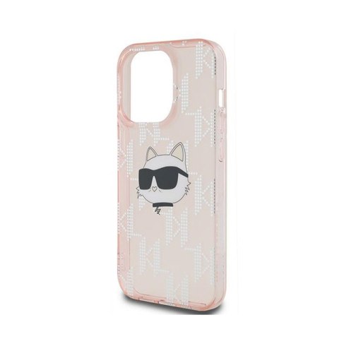 Karl Lagerfeld IML Choupette Head & Monogram - Etui iPhone 13 Pro Max (różowy) Karl Lagerfeld IML Choupette Head & Monogram - Etui iPhone 13 Pro Max (różowy)