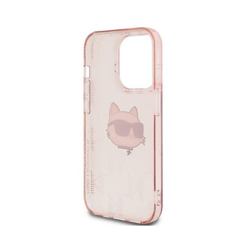 Karl Lagerfeld IML Choupette Head & Monogram - Etui iPhone 13 Pro Max (różowy) Karl Lagerfeld IML Choupette Head & Monogram - Etui iPhone 13 Pro Max (różowy)