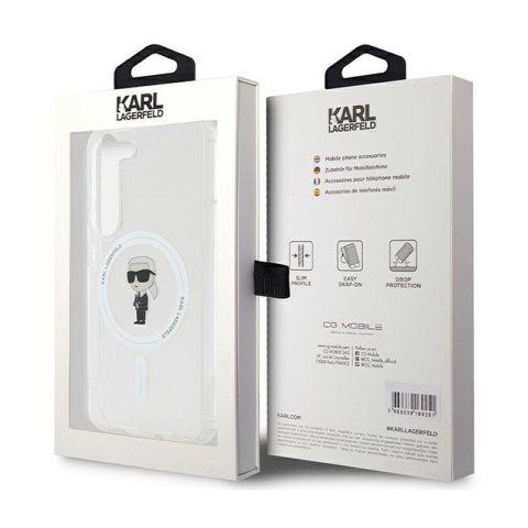 Karl Lagerfeld IML Ikonik MagSafe - Etui Samsung Galaxy S24 (przezroczysty) Karl Lagerfeld IML Ikonik MagSafe - Etui Samsung Galaxy S24 (przezroczysty)
