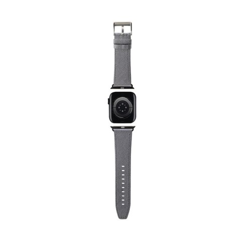 Karl Lagerfeld Saffiano Monogram - Pasek do Apple Watch 42/44/45/49 mm (srebrny) Karl Lagerfeld Saffiano Monogram - Pasek do Apple Watch 42/44/45/49 mm (srebrny)