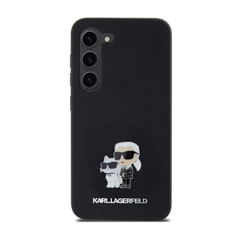 Karl Lagerfeld Silicone Karl & Choupette Metal Pin - Etui Samsung Galaxy S24 (czarny) Karl Lagerfeld Silicone Karl & Choupette Metal Pin - Etui Samsung Galaxy S24 (czarny)
