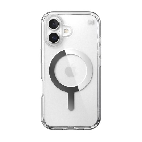 Speck Presidio Perfect-Clear MagSafe - Etui iPhone 16 (Clear / Chrome Finish / Serene Silver) Speck Presidio Perfect-Clear MagSafe - Etui iPhone 16 (Clear / Chrome Finish / Serene Silver)