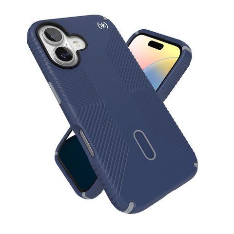 Speck Presidio2 Grip ClickLock & MagSafe - Etui iPhone 16 (Coastal Blue / Dust Grey / White) Speck Presidio2 Grip ClickLock & MagSafe - Etui iPhone 16 (Coastal Blue / Dust Grey / White)