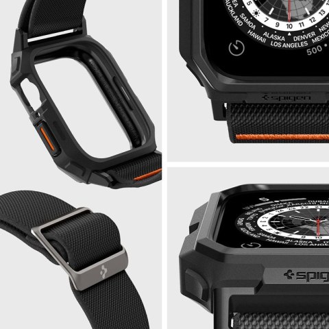 Spigen Lite Fit "Pro" - Etui z paskiem do Apple Watch 4/5/6/7/8/9/SE 44/45 mm (Matte Black) Spigen Lite Fit "Pro" - Etui z paskiem do Apple Watch 4/5/6/7/8/9/SE 44/45 mm (Matte Black)