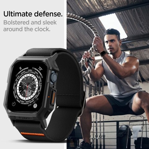 Spigen Lite Fit "Pro" - Etui z paskiem do Apple Watch 4/5/6/7/8/9/SE 44/45 mm (Matte Black) Spigen Lite Fit "Pro" - Etui z paskiem do Apple Watch 4/5/6/7/8/9/SE 44/45 mm (Matte Black)